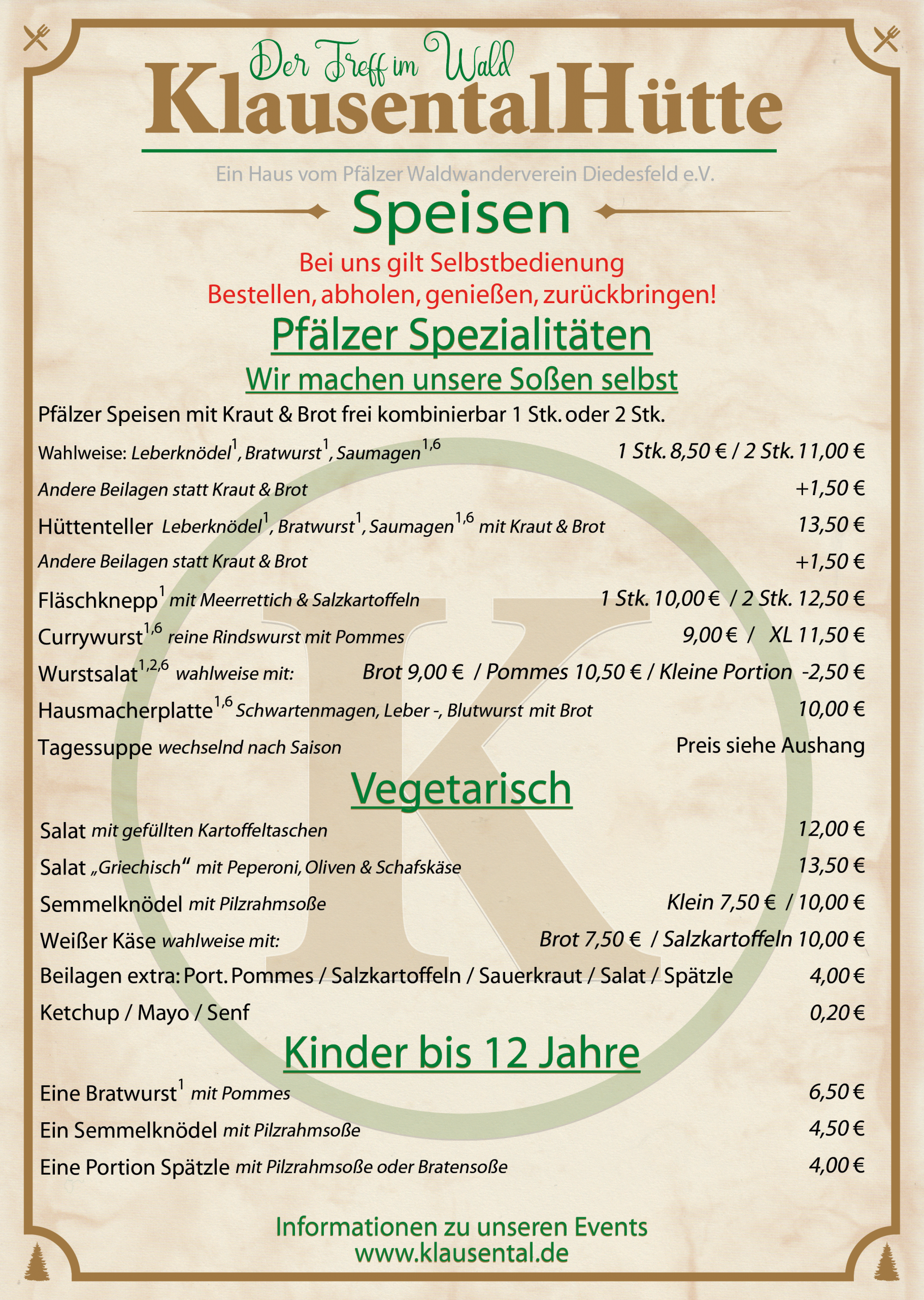 speisekarte 2026