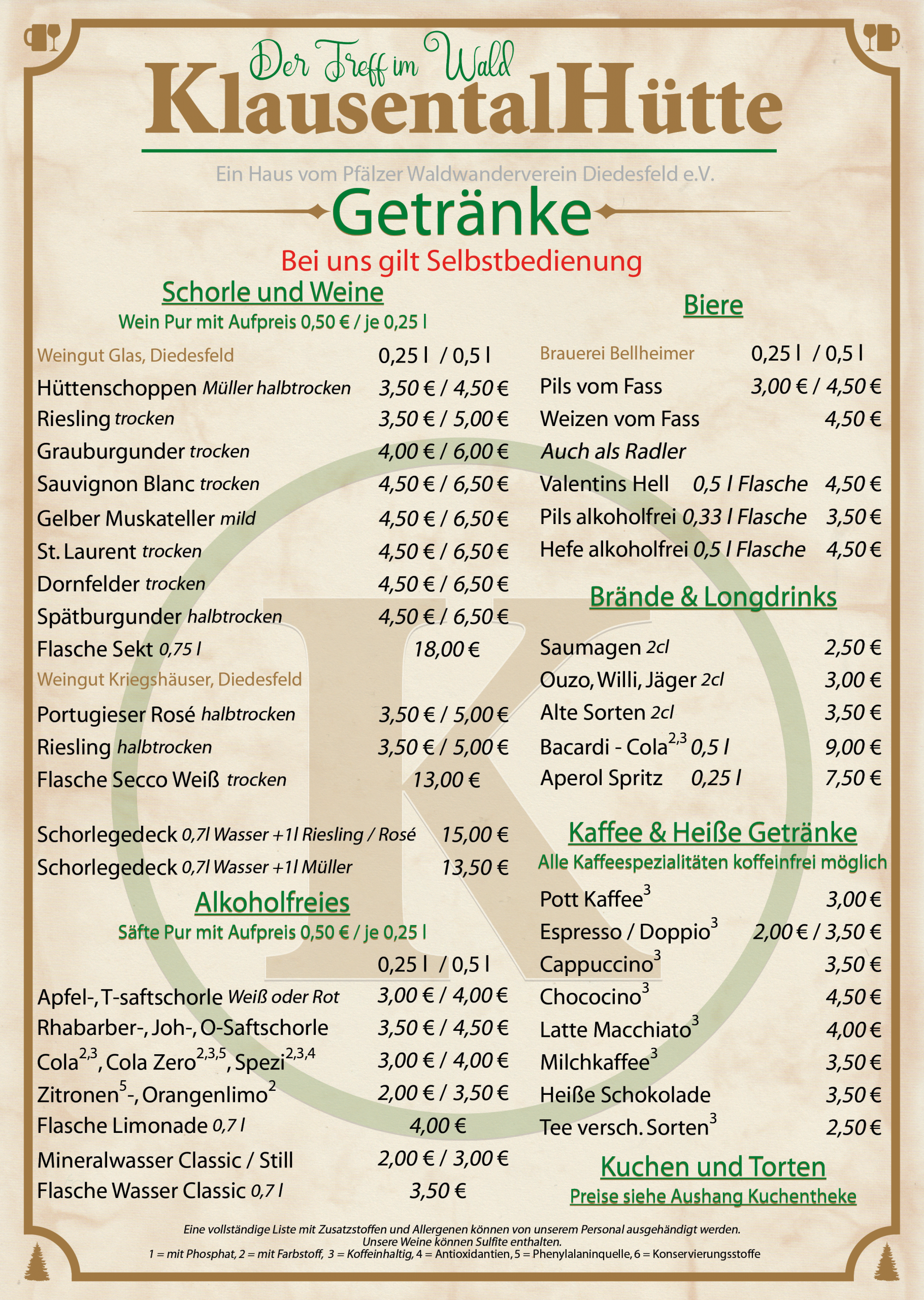 speisekarte 2026 2